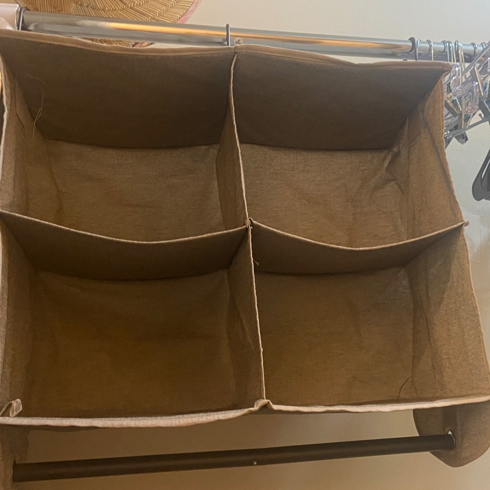 Better Homes And Gardens Brown Hanging Closet Organizer